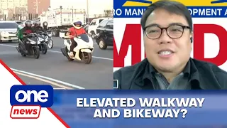 MMDA, studying the possibility of creating elevated walkway and bike lane on EDSA