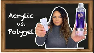 Acrylic vs. Polygel | How to Apply Acrylic and polygel | Difference between Acrylic and Polygel