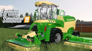 KRONE BIG M CORTANDO GRAMA NA LAVOURA | Farming Simulator 19 | Brasil Sul - Ep 70