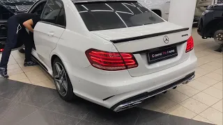 Злой выхлоп на Mercedes-Benz E-класс