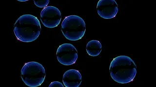 Bubble Animation Video Black Background HD Realistic Effect and No Copyright Video Footage