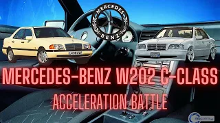Mercedes-Benz W202 C-Class - Acceleration battle