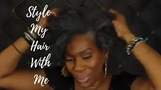 Style My Hair With Me| Grey Hair | Beauty Over 40