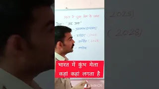 कुंभ मेला कहां-कहां लगता है। #ssc #upsc #gkgs #shorts #short #shortvideo #shortsvideo #viral #gk