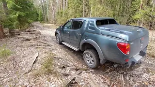 Mitsubishi L200 forest ride Катаемся по лесу на L200