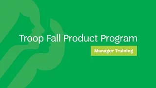 Troop Fall Product Program Manager Training