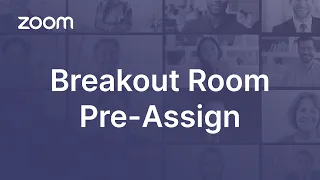 Breakout Room Pre-Assign