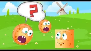 RED BALL 4 Orange SpongeBob Ball Completed 'Green Hills' with Boss Fight Level 1 - 15