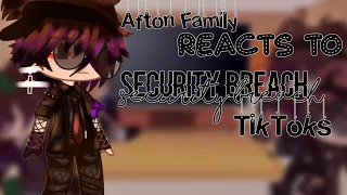 Afton Family reacts to Security breach TikToks//Gacha club//Part-3//Enjoy?