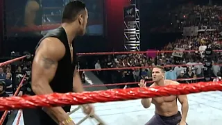 The Rock Sends Ken Shamrock To The E.R. Before WrestleMania XIV (Nation of Domination) - RAW IS WAR!