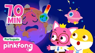 🌎 Dia do Planeta TERRA | 22 de Abril | +Completo | Pinkfong, Bebê Tubarão!Canções para Crianças