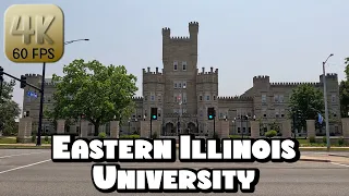 Driving Around Eastern Illinois University Campus in 4k Video