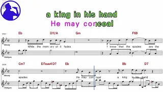 Sting - Shape of my heart karaoke sheet music for players,chord,chorus,Lyrics add(Ye karaoke)