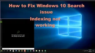 How To Fix Windows 10 Search Issues {indexing not working -easy fix}