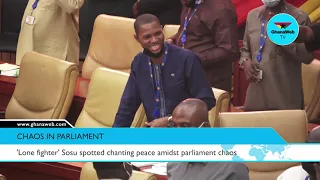 'Lone fighter' Sosu spotted chanting peace amidst parliament chaos