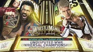 -Wwe Entrance Practice- RomanReigns VS CodyRhodes WWE Undisputed Championship match