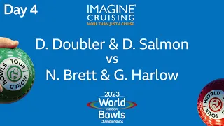 World Indoor Bowls Championship 2023 - D.Doubler & D.Salmon vs N.Brett & G.Harlow - Day 4 Match 2