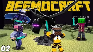 Beemocraft SMP - CHANNEL MEMBERS VS DRAGON!