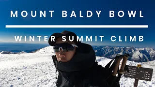 MT BALDY BOWL WINTER HIKE: Solo Ascent via Mountaineer's Route 2022 | 4K