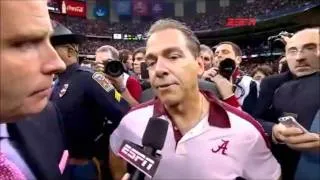 Nick Saban brings hopes to tornado victims