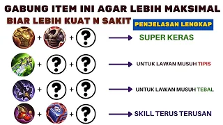 GABUNGIN ITEM INI AGAR DAMAGE KALIAN SAKIT DAN KUAT, ITEM COMBO TERSAKIT MOBILE LEGENDS TERBARU