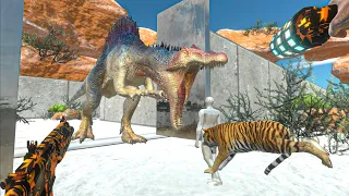 FPS OPERATION: AVATAR VS DINOSAURS SIEGE  IN ARCTIC CIRCLE - Animal Revolt Battle Simulator