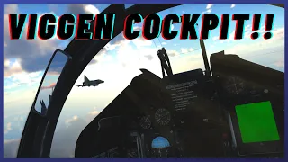 War Thunder JA-37C Viggen Cockpit 2nd Dev Server