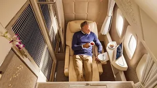 Emirates Boeing 777 new First Class Dubai to Brussels (AMAZING!)