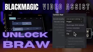 How to Color Grade V-log BRAW from the Blackmagic Video Assist and Lumix S5