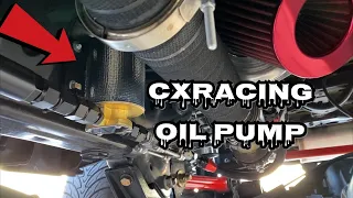 Cxracing remote mount oil pump pros and cons