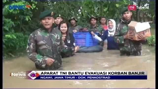 Aksi Heroik TNI Evakuasi Korban Banjir Bengawan Solo - LIM 08/03