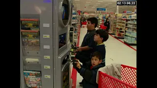 In the video game aisle at Target in 2002