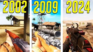 THE EVOLUTION OF BATTLEFIELD SERIES 2002-2024 (15 GAMES)