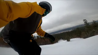 Snowboarding Fresh Groomers on a Jones Flagship