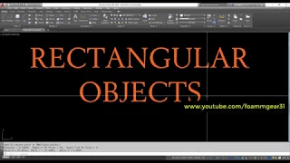 How to make rectangular object in AutoCAD