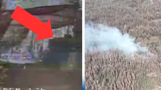 Ukraine FPV drone wipes out Russians soldiers in dugout near Luhansk