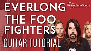 Everlong The Foo Fighters Guitar Tutorial Lesson Acoustic