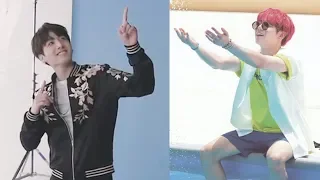 JUNGKOOK (정국 BTS) IMITATING HIS HYUNGS!