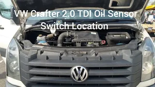 VW Crafter 2.0 TDI Oil Pressure Sensor Switch Location