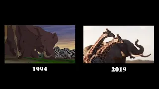 Circle of Life - Comparison of the Opening of "The Lion King" 1994 vs 2019 - Simba's Birth