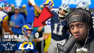 Cowboys Vs Rams | 2022 Week 5 NFL Highlights {GabosReacts}