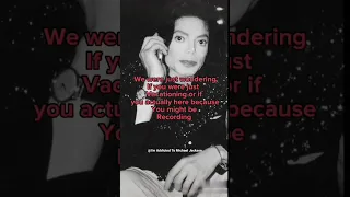 Michael Jackson On The Phone Refusing An Interview #Shorts Tiktok themichaelstory