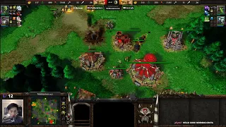 Hitman (Orc) vs FoCuS (Orc) - Chaos in Orc Mirror - WarCraft 3 - WC3508