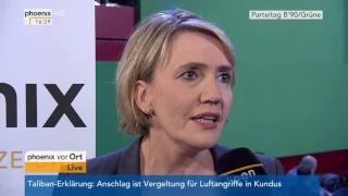 BDK 2016 Bündnis90/Die Grünen: Simone Peter im Interview am 11.11.2016