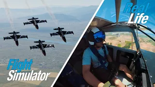 Flight Sim VS Real Life! Flying REAL airplanes with a FLIGHT SIM Buddy!