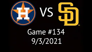 Astros VS Padres  Condensed Game  Highlights 9/3/21