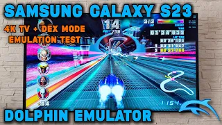 Galaxy S23 + 4K TV + DeX Mode - F-Zero GX / NFS Hot Pursuit 2 / THPS4 - Dolphin Emulator - 4K Test