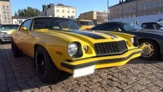 1977 Bumblebee Camaro - startup and V8 sound!