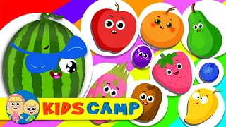 Kidscamp | Ten Fruits on the Shelf Song | Nursery Rhymes And Kids Songs