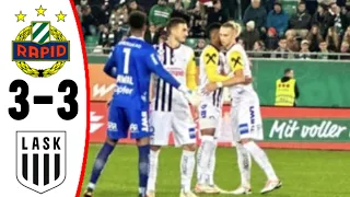 Rapid Wien vs LASK (3-3) Husein Balić Goal | Thierry Gale Goal | All Goals and Extended Highlights.